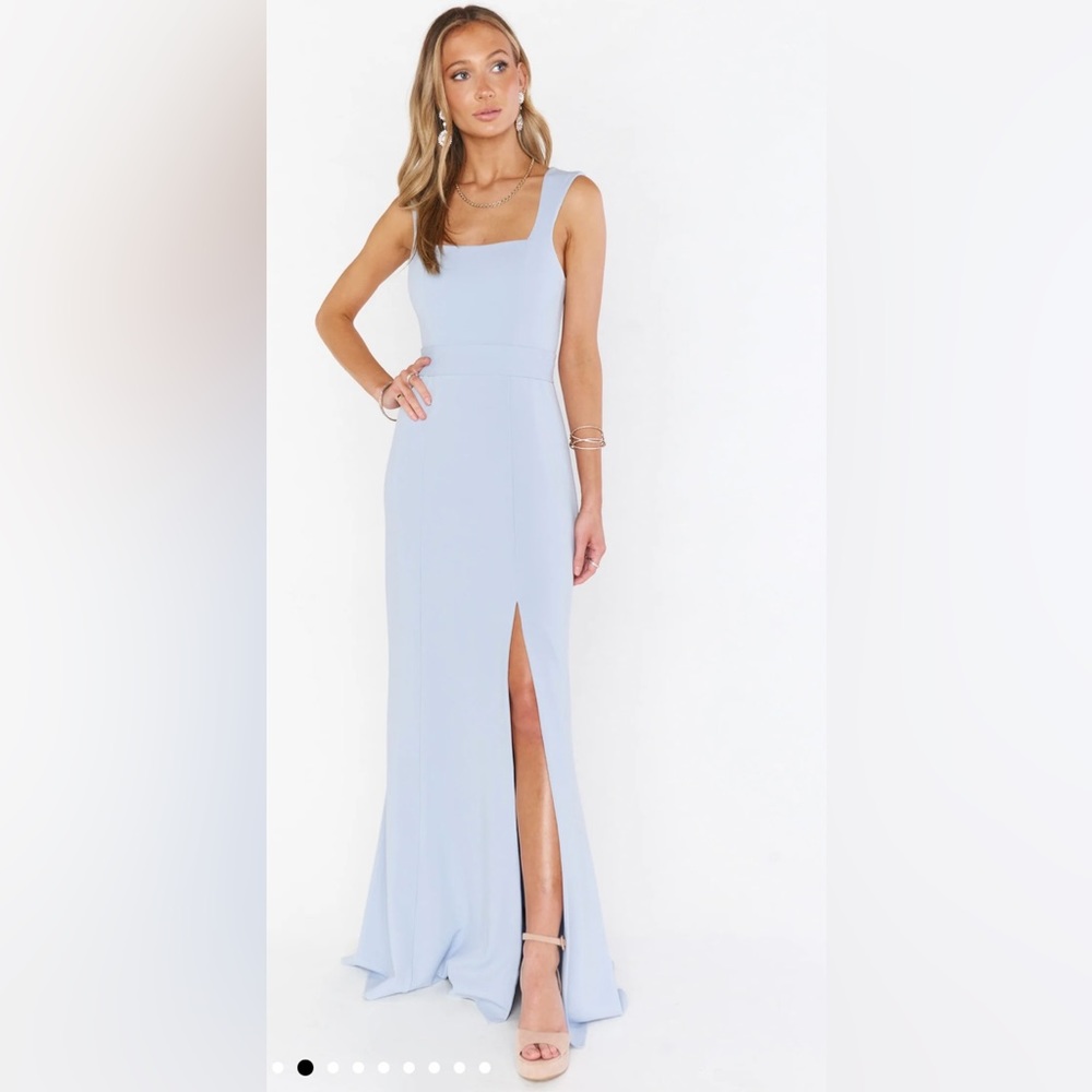 Show Me Your Mumu Paris Gown - Steel Blue
